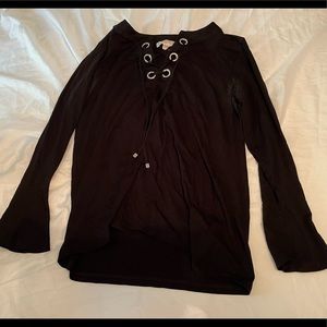 Black Micheal Kors top size Large
